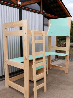 CAMA ALTA CON ESCRITORIO
